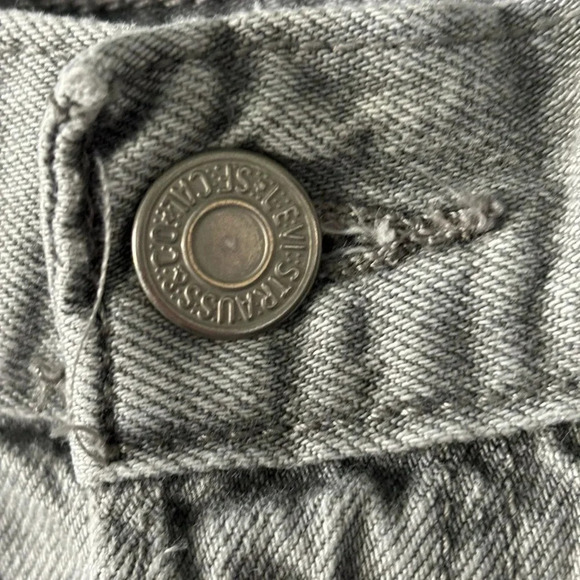 Levi’s, 501 ct, custom taper, gray, slight distressing, size 26 - Picture 11 of 13